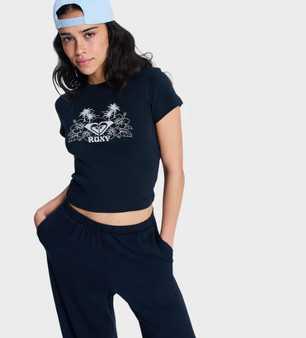 Roxy Women's Beach Love Tee - Anthracite