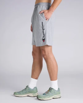 Champion Men's Script Jersey Short - Oxford Heather