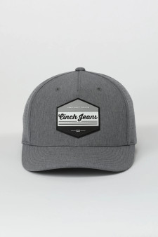 Cinch Mens Flexfit Perforated Snapback Cap OSFA - Grey
