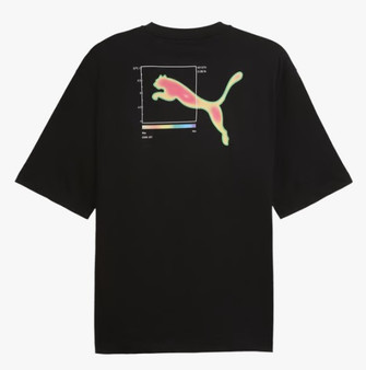 Puma Mens Graphic Back Tee - Black