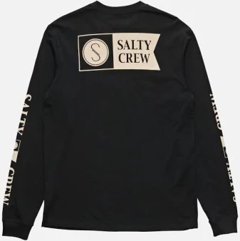 Salty Crew Mens Delta Classic L/S Tee - Black