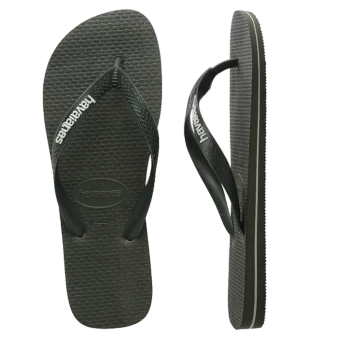 Havaianas Men's Rubber Logo Olive Green Male  Thongs