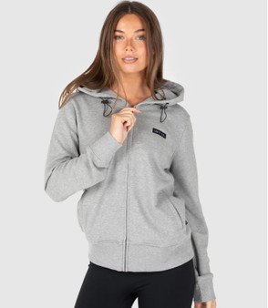 Unit Womens Ladies Fleece Zip Thru Pace - Grey Marle