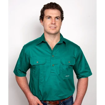Just Country Adam Work Shirt - Dark Green