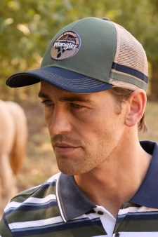 Wrangler Neil Trucker Cap - Cypress/ Tan