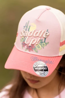 Wrangler Girls Imogen Full Back Cap - Pink