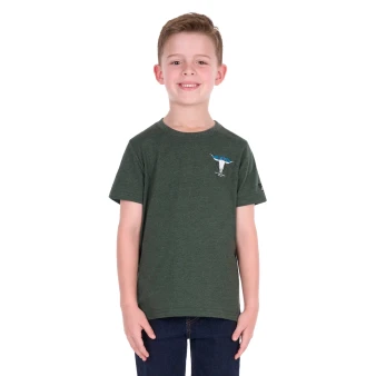 Pure Western Boys Tony SS Tee - Green Marle