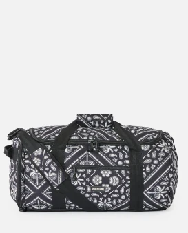 Rip Curl Large Packable Duffle Bag 60L - Black/ Off White