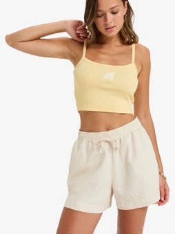 Roxy Womens Lekeitio Elastic Waist Short - Parchment