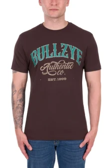 Bullzye Mens Floyd S/S Tee - Chocolate