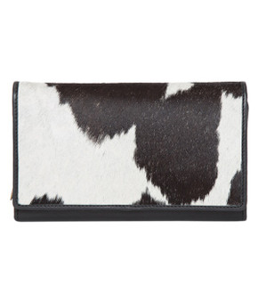 Ladies Cowhide Wallet – New York- Black