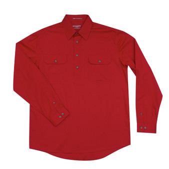 Just Country Cameron Work Shirt -Chilli