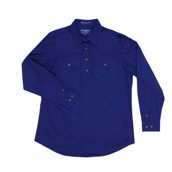 Just Country Jahna Work Shirt - Cobalt