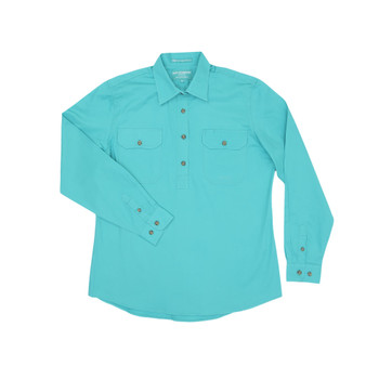 Just Country Jahna Work Shirt - Turquoise