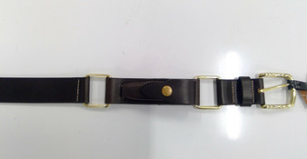 Dolan BL64 Station Belt - Gold/Dark Brown