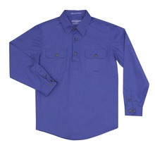 Just Country Boys Lachlan Work Shirt - Blue