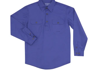 Just Country Boys Lachlan Work Shirt - Blue