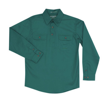 Just Country Boys Lachlan Work Shirt -Dark Green