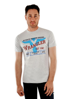 Wrangler Men's East S/S Tee - White Marle