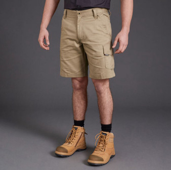 King Gee Mens Work Cool 2 Shorts - Khaki