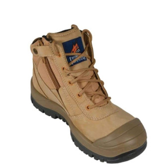 ON SALE Mongrel High Leg Zip Sider Boot w/ Scuff Cap - Wheat