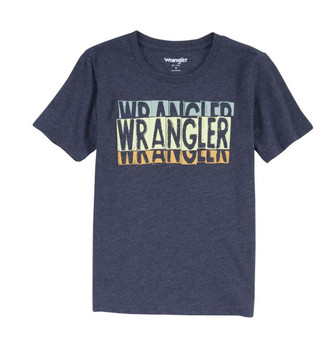 ON SALE Boy's Wrangler Graphic Logo Charcoal T Shirt