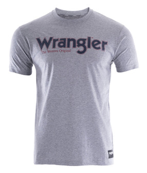 Wrangler Mens Ryder Tee - Grey Marle