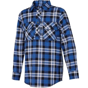 Pilbara Collection Kids Closed Front Flannelette Shirt - Assorted Colours