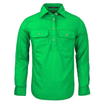 Pilbara Women's Closed Front L/S Shirt  - Emerald