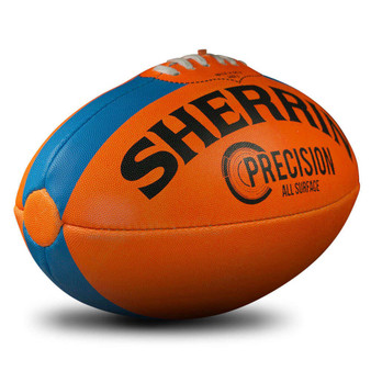 Sherrin Precision Synthetic Football - Orange Size 5