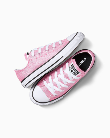 Converse CT All Star Prism Glitter Junior Low Top - Oops Pink