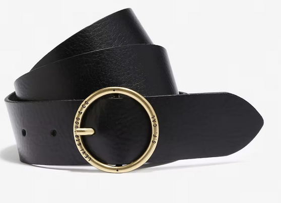 Levi's Fashion Circle Belt - Black