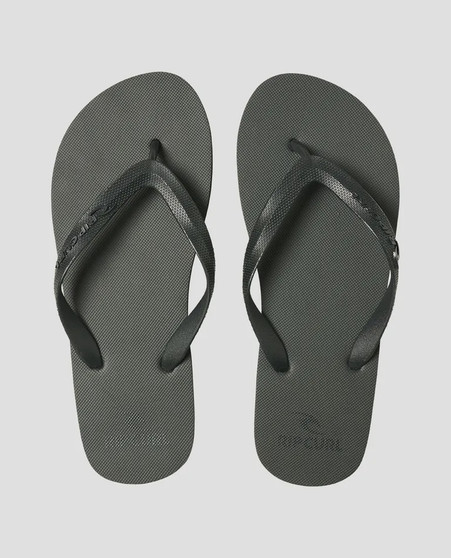 Rip Curl Men's Brand Logo Bloom Open Toe Thongs - Black