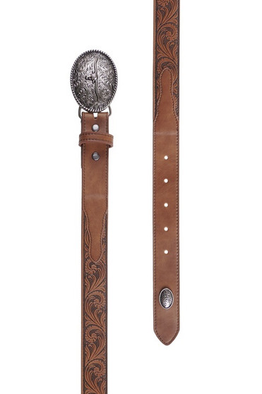 Pure Western Kids Perry Belt Tan