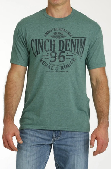 Cinch Men's S/S Graphic Tee MTT1690620 - Green Rural