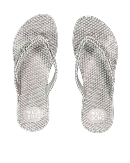 Billabong Women's Kickback Thong - Metallic Silver