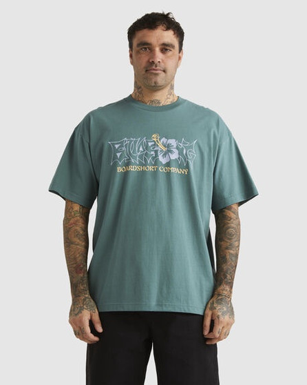 Billabong Men's Screwed OG S/S Tee - Marine Green