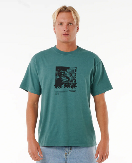 Rip Curl Men's Quest Outer Reef Tee Blue Stone