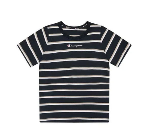 Champion Boys Stripe S/S Tee - Stripe