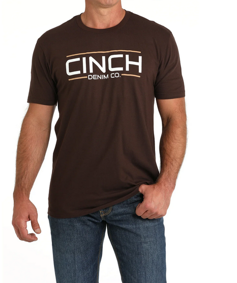 Cinch Men's Logo Graphic SS Tee - Brown