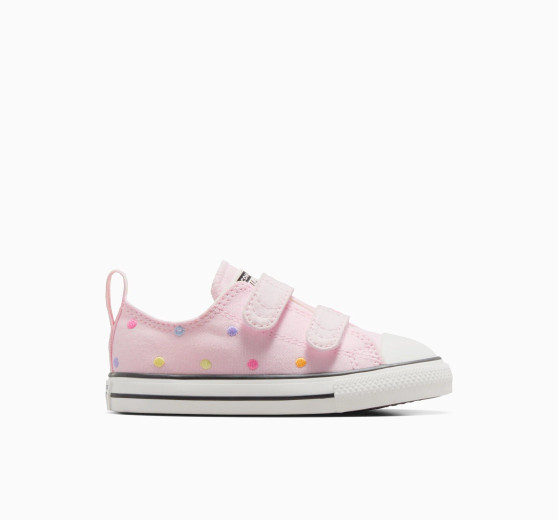 Converse Infant Embroidered Polka Dots Easy On Low Top - Pink