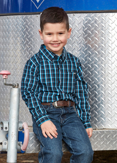 **ON SALE** Pure Western Boy's Alfonso L/S Shirt