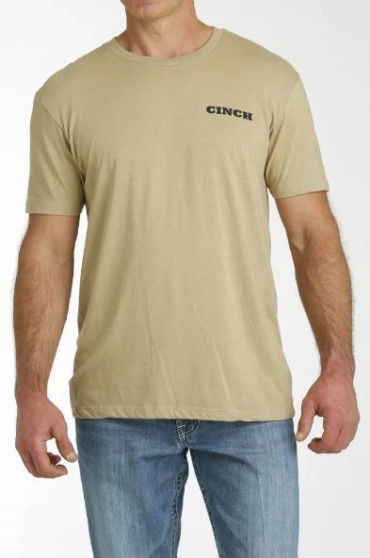 Cinch Men's "SS Tee" - Cream - (MTT1690625)