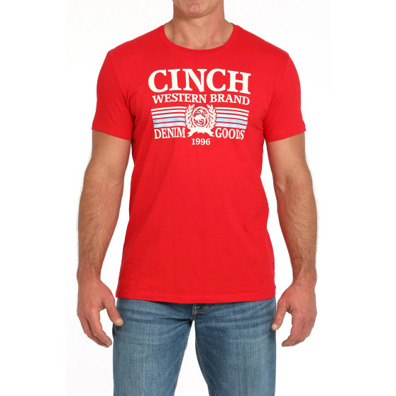 Cinch Men's Graphic Logo Tee - Red