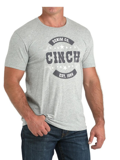 Cinch Men's Graphic Logo  S/S Tee - Grey