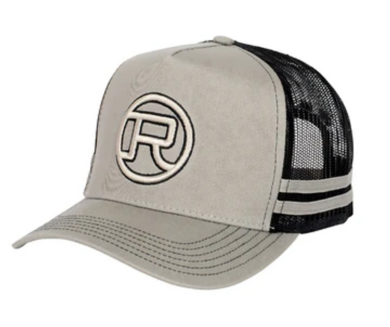 Roper Unisex Snapback Trucker Logo Cap - Grey