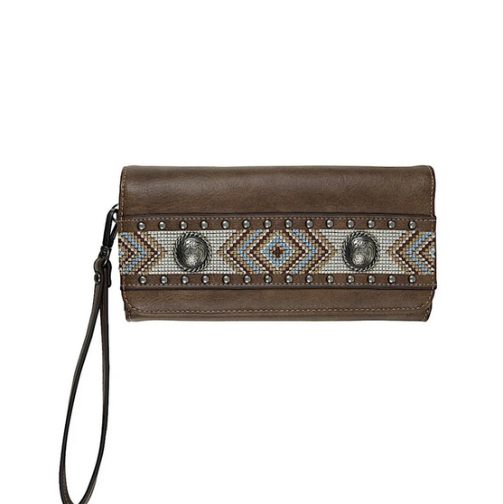 Pure Western Women's Laurie Wallet - Dark Tan