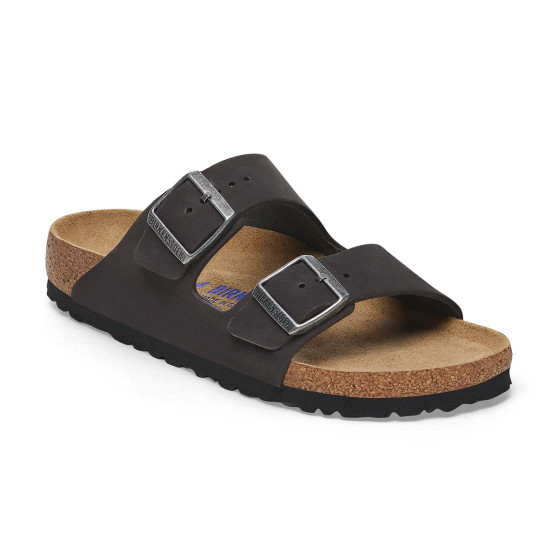Birkenstock Arizona SFB Black Nubuck Leather Regular