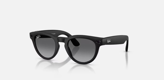 Rayban Headliner Matte Black W/ Polar Gradient Graphite x META HEADLINER - GEN 2