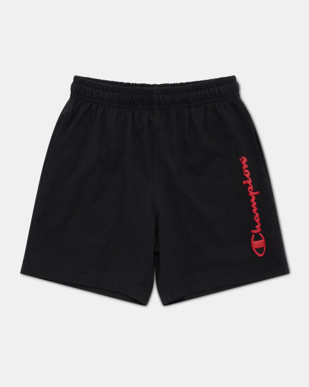 Champion  Boy's CH Logo Puff Short - Black